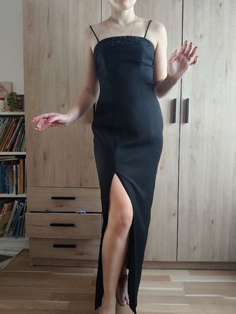 Lis Mirelli vintage black dress, size XS