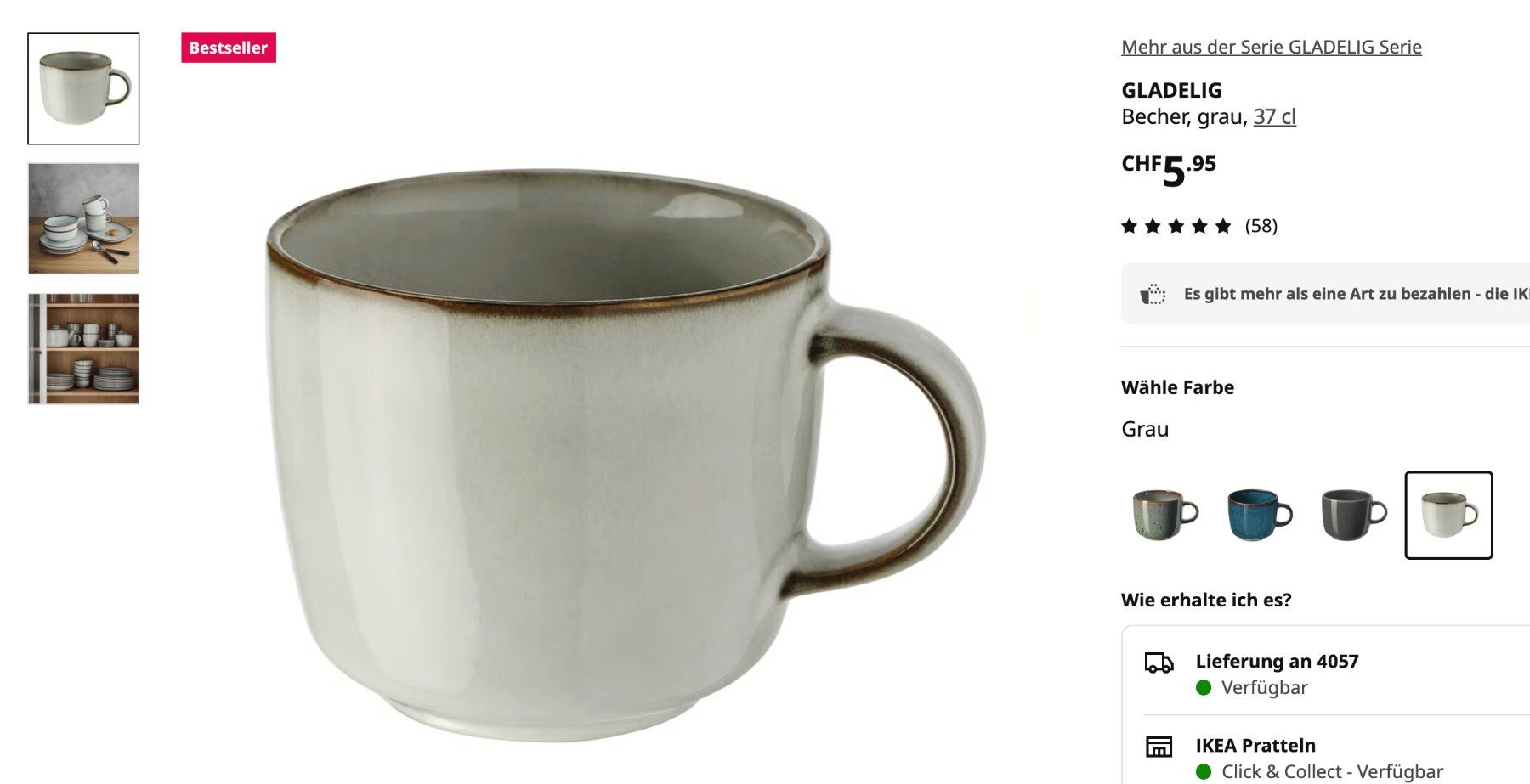 Ikea Tazze: Tasse GLADELIG - IKEA – Usato da Reinach BL venduto da meu_68d7 2