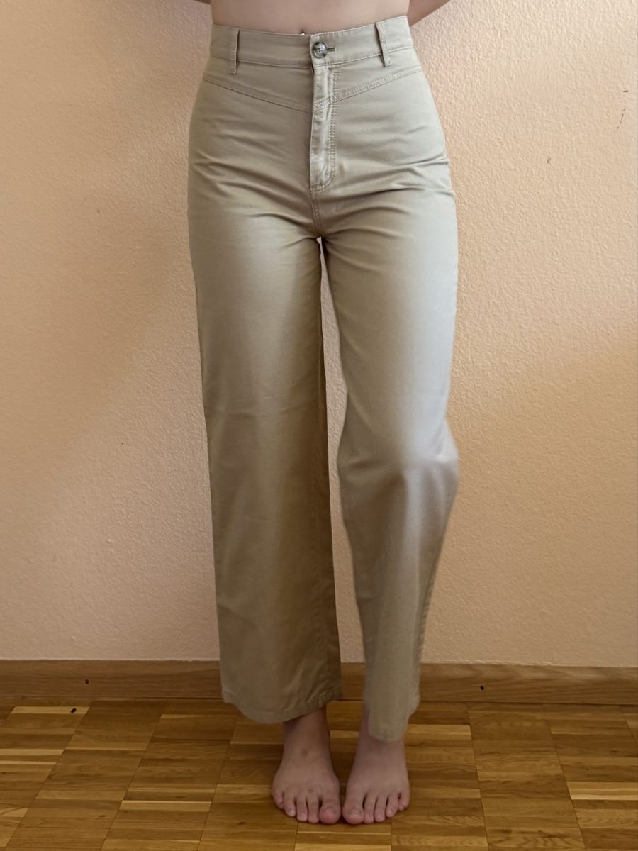 Massimo Dutti Hosen: MASSIMO DUTTI BEIGE TROUSERS S-M – Neu (gemäss Beschreibung) aus Puplinge von yav_9r9f