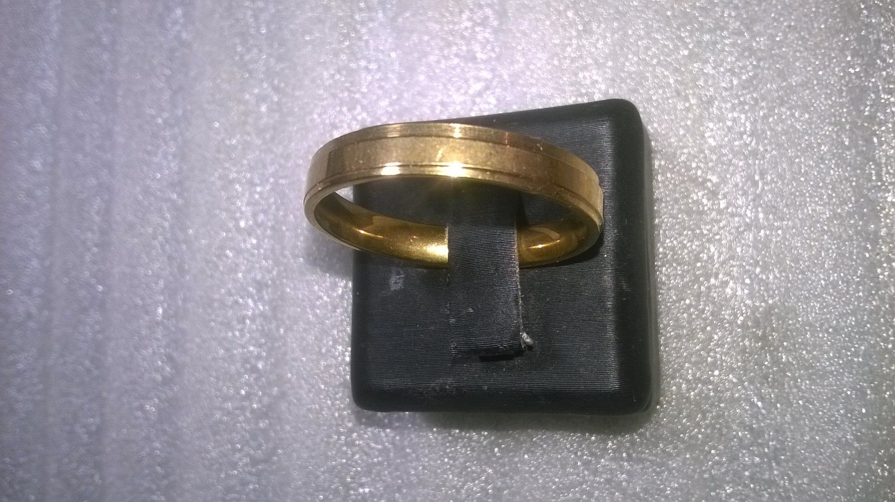 Anelli: ring edelsthal,,vergoldet,,,glanzig – Nuovo (secondo la descrizione) da Basel venduto da bijoutrie_4 1