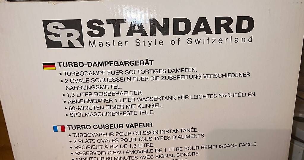 Elettrodomestici da cucina: Turbo Dampfgarer – Usato da Glattpark(Opfikon) venduto da Peo2 1