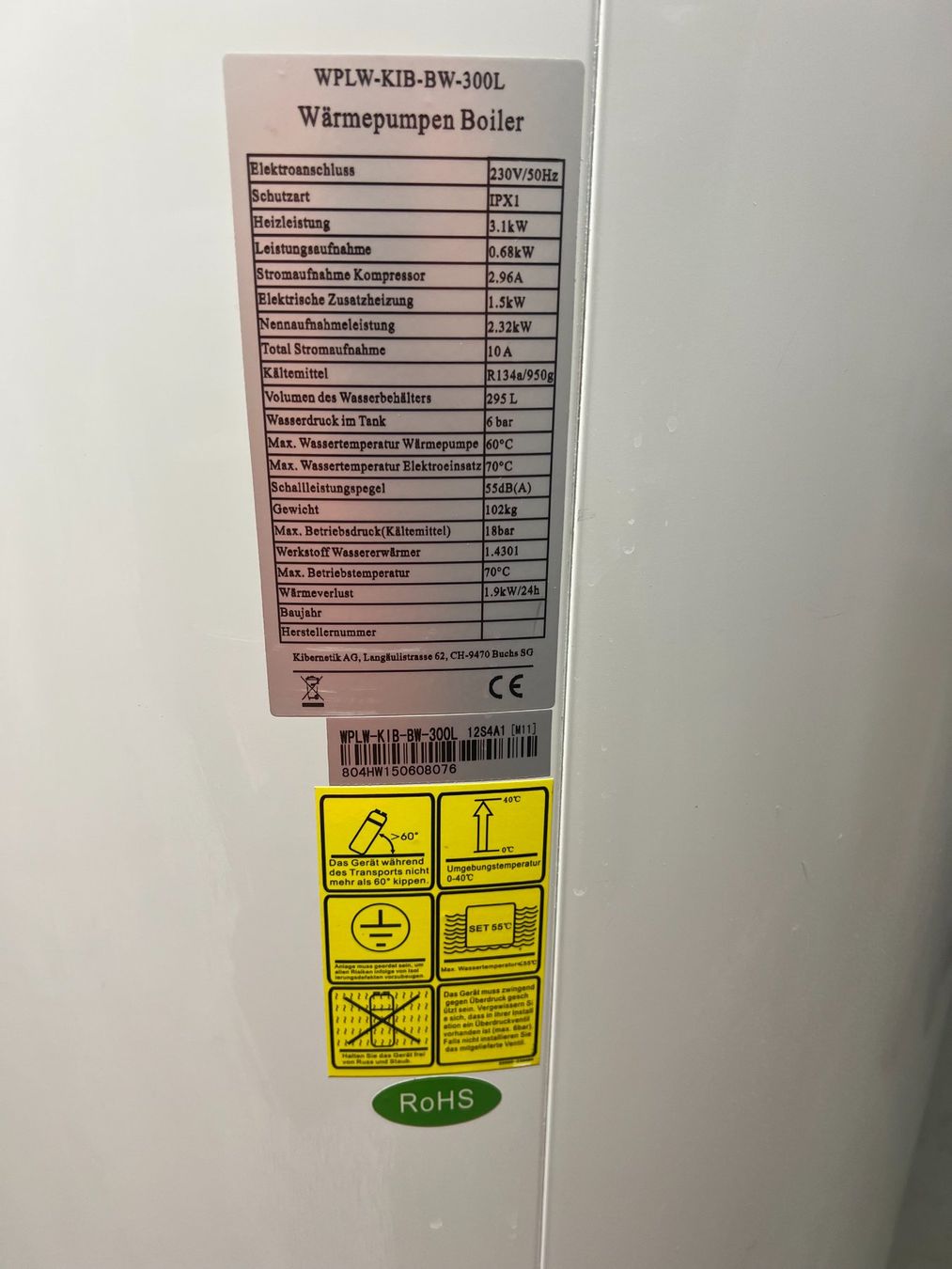 Sanitär: Wärmepumpenboiler Kibernetik – Gebraucht aus Egerkingen von Kalkschutzboilerprof 2