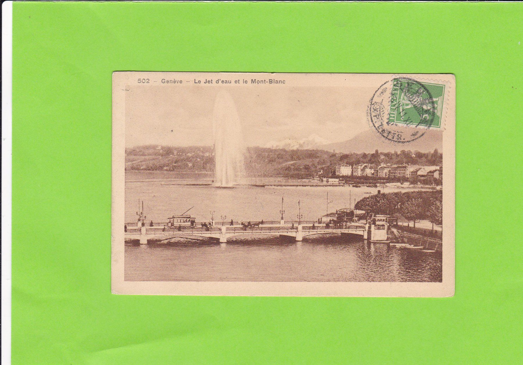 Cartoline postali: Genève-Le Jet d'eau – Usato da St. Peterzell venduto da neckertal