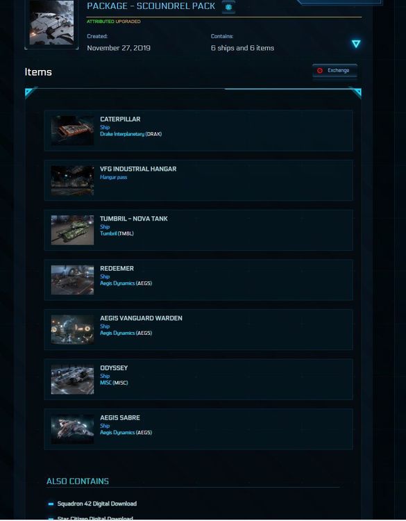 STAR CITIZEN ACCOUNT | RSI PERSEUS | HULL A | DRAKE CUTTER | RELIANT KORE SC STA EUR 800,00 - FR