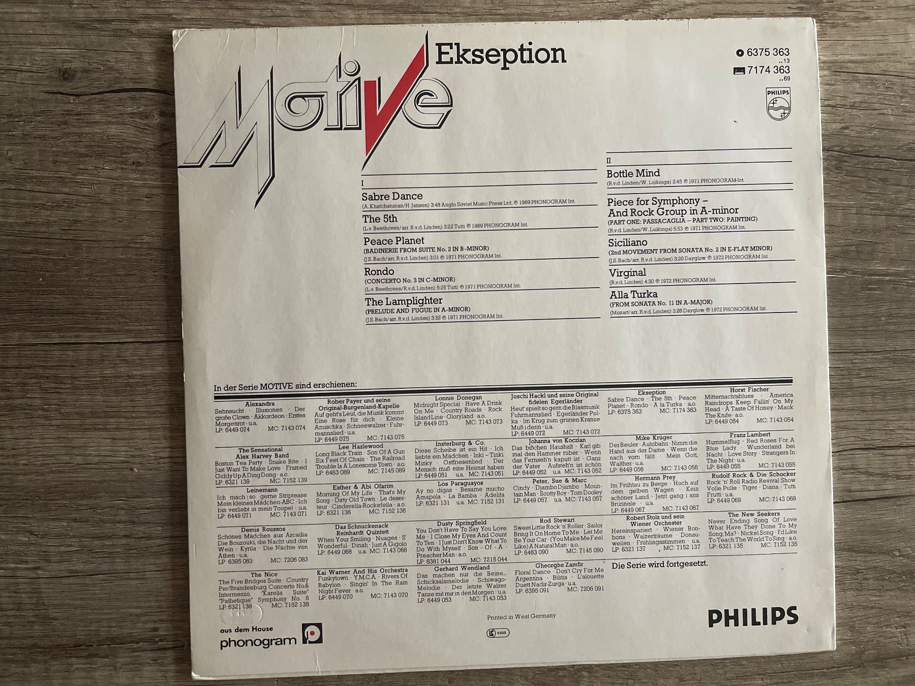 Dischi in vinile: S1231/MOTIVE Ekseption – Usato da Frutigen venduto da Philippe_jsp 1