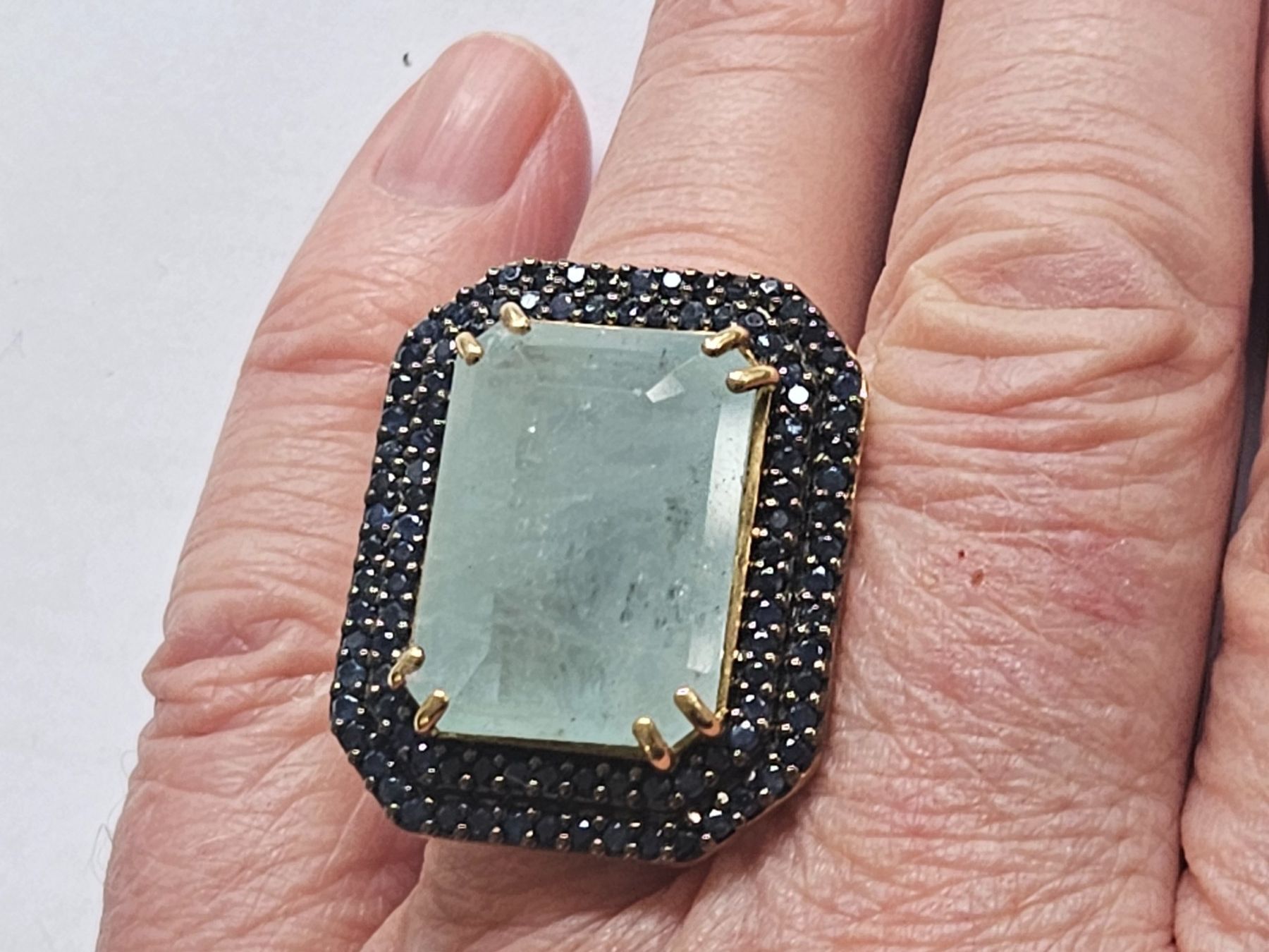 Bagues: Aquamarin Safir Ring – Neuf (Voir description) à Zürich par benedikt12 4