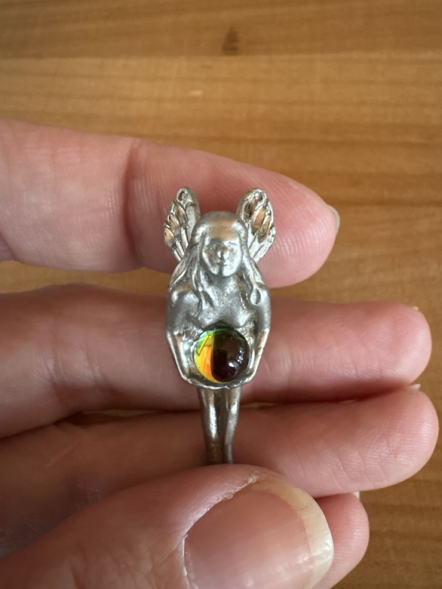 Orecchini pendenti & Orecchini a lobo: einzel Ohrstecker / Elfe mit Kugel – Usato da Rümlang venduto da Fledermaus35 2