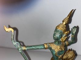 Statua Principe Rama in Bronzo - 1.2Kg