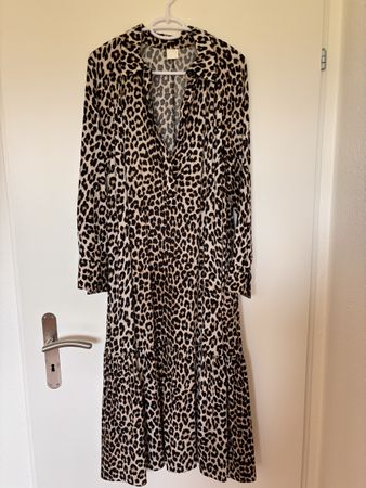 Leopardenkleid langarm Gr. L