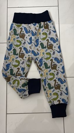 Fleece Thermo Pumphose mit süssen Dinos Gr. 98/104 Neu