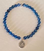 Edelstein Armband Kyanit Disten Schutzengel Silber auf Mass