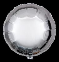 Folienballon Silber rund