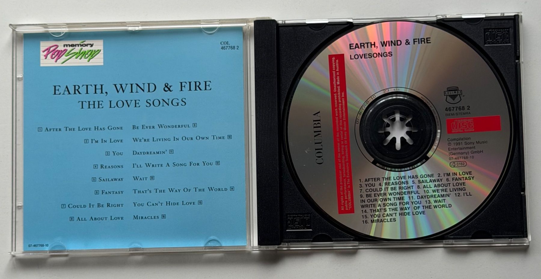 CD: Earth, Wind & Fire / The Love Songs – Usato da Näfels venduto da rottabi 2