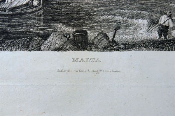 Stiche: Stahlstich von MALTA – Gebraucht aus Geroldswil von ARTEFACTO 2