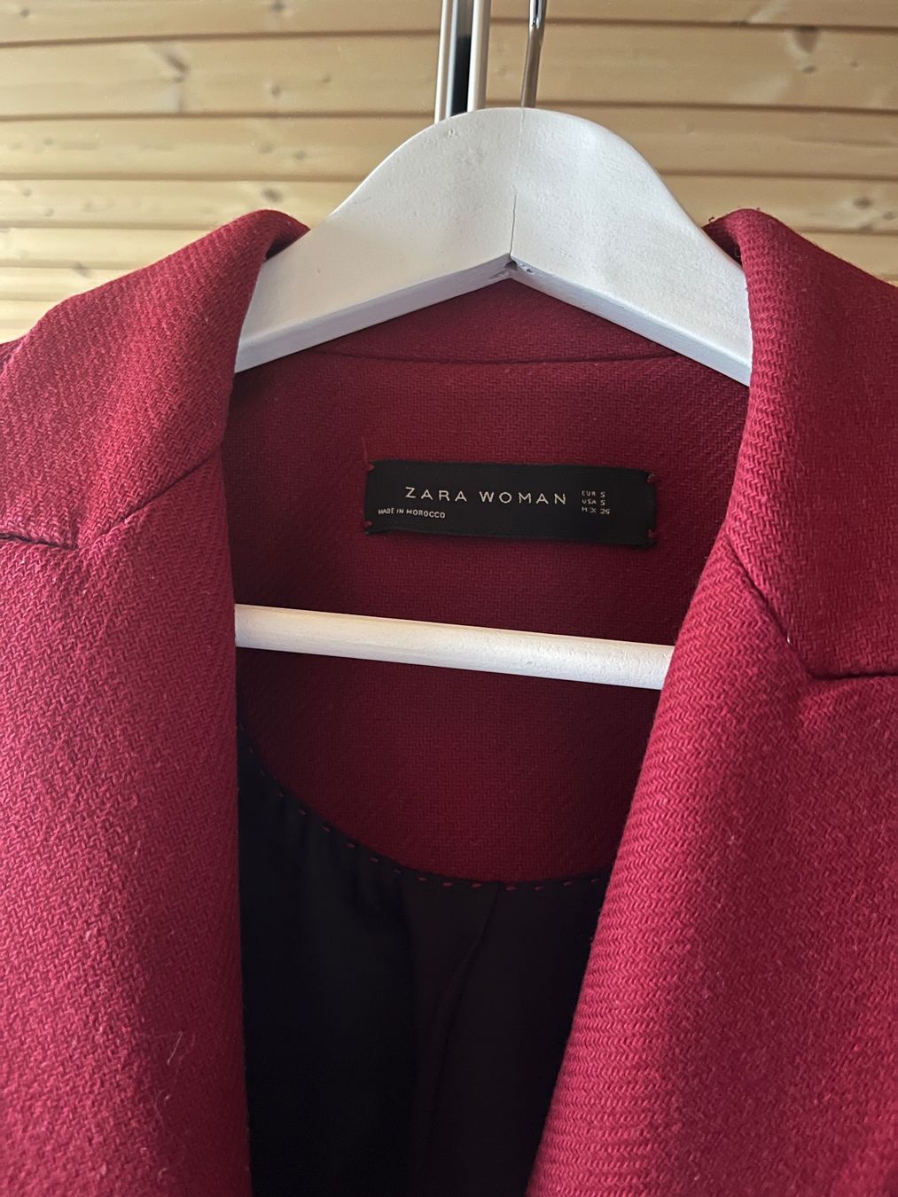 Zara Cappotti: Zara Mantel, Jacke, Gr. S, rot, – Usato da Kriessern venduto da loolah 1