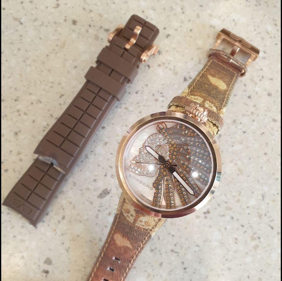 Bomberg Orologi: Bomberg 1968 Indian Skull Brown Lady – Nuovo (secondo la descrizione) da Chabrey venduto da Horology 3