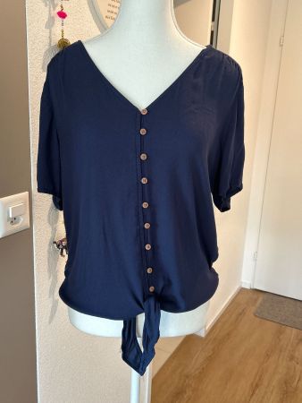 Kurzarm Shirt dunkelblau von Bodyflirt Gr. 38