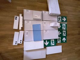 1 Konvolut Notausgangs Beleuchtung LED NOS OVP siehe Fotos