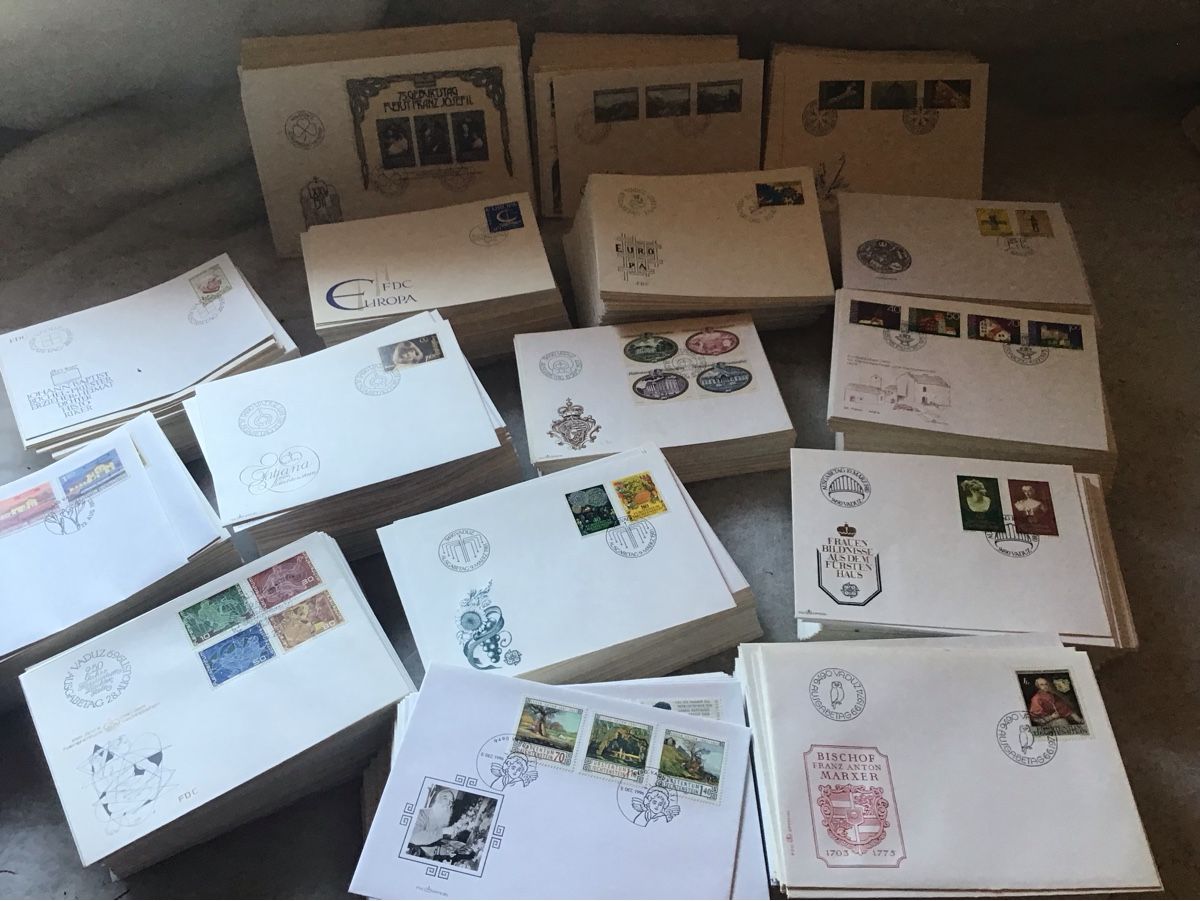 Tutti i francobolli: Briefumschlag Sammlung, FDC, Europa, Liechtenstein, Diverse – Usato da Bazenheid venduto da jud_wk8k 9