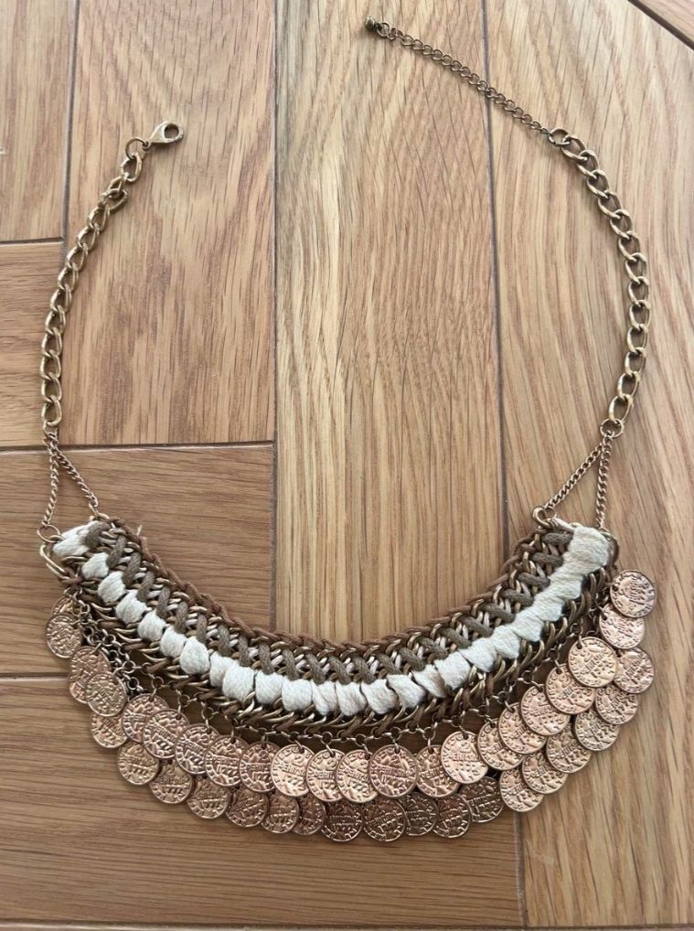 Catenine: Boho Hippie Halskette Modeschmuck Statement Kette von Zara – Usato da Schaan venduto da Annatina24 1