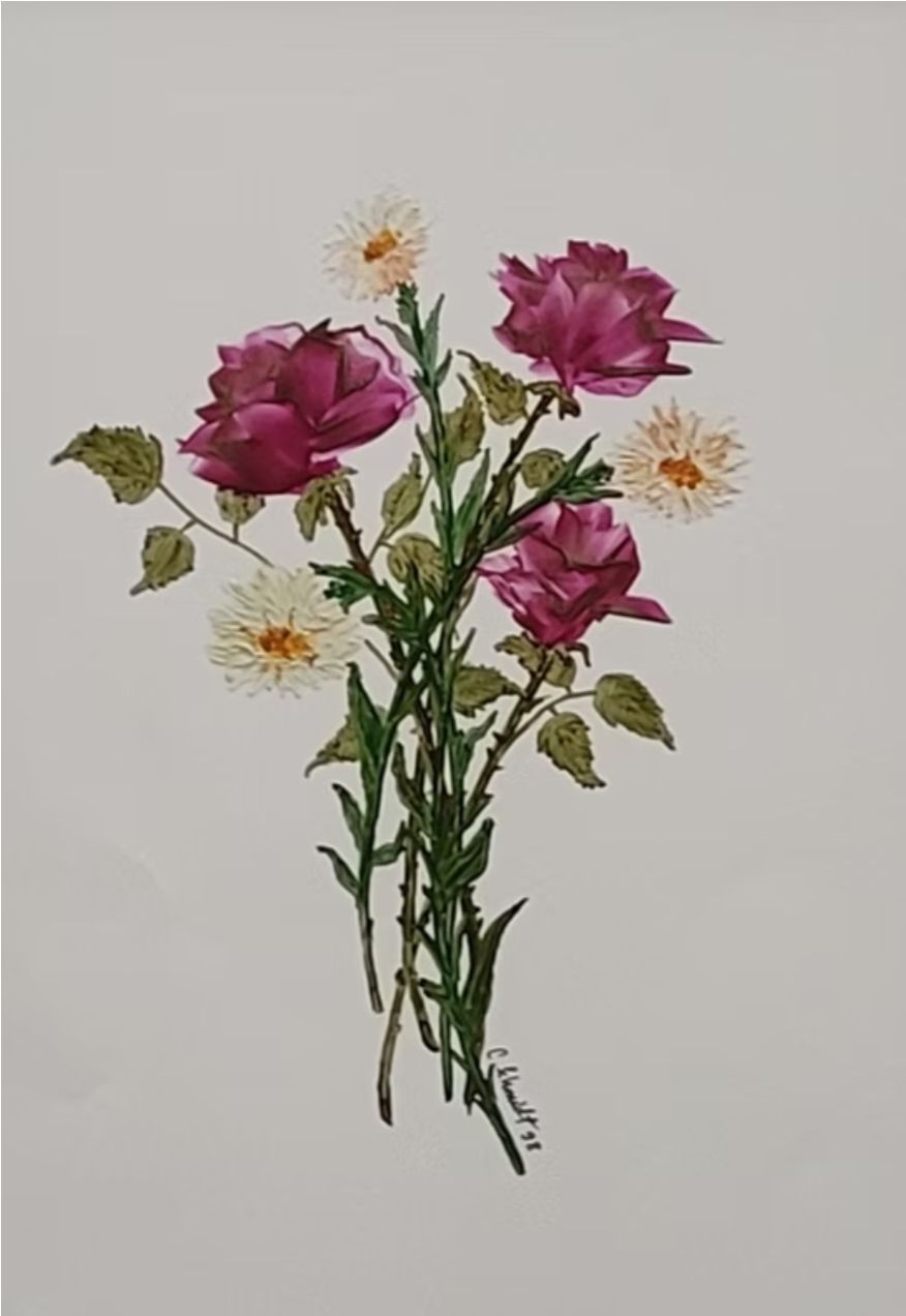 Poster & Bilder: Blumenbild Encaustic – Neu (gemäss Beschreibung) aus Meggen von car_rxl6