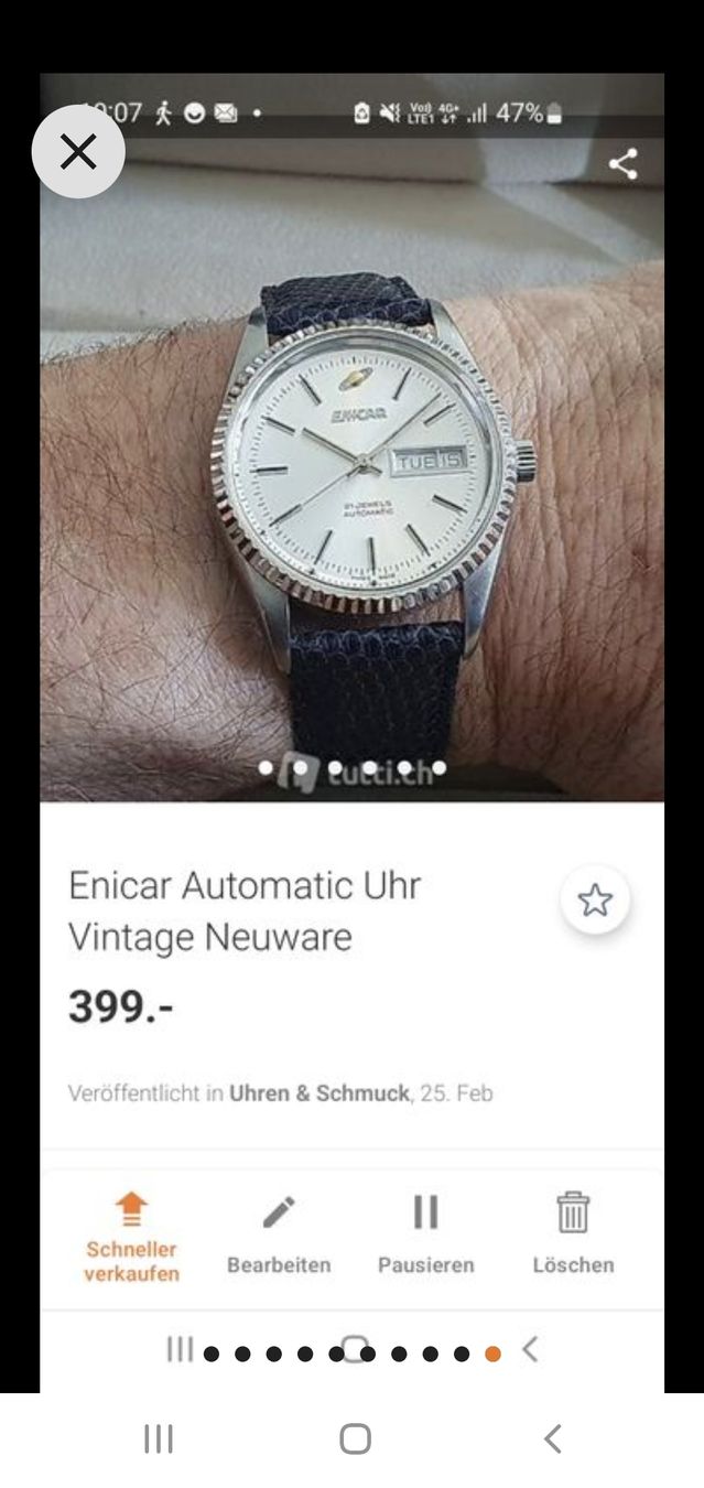 Uhren: Automatic Uhr mit Swarovski Skull – Gebraucht aus Oberglatt ZH von watchkurt 9