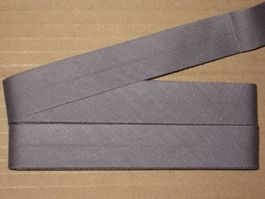 Schrägband grau 2cm/1cm breit