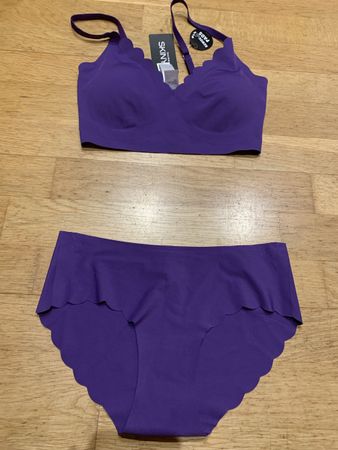 BH und Slip Set Skiny lila neu Gr. S
