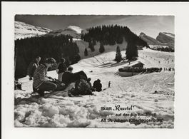 AK ca.1962 Skilift Ruestel Alp Sellamatt  -  Obertoggenburg⛄