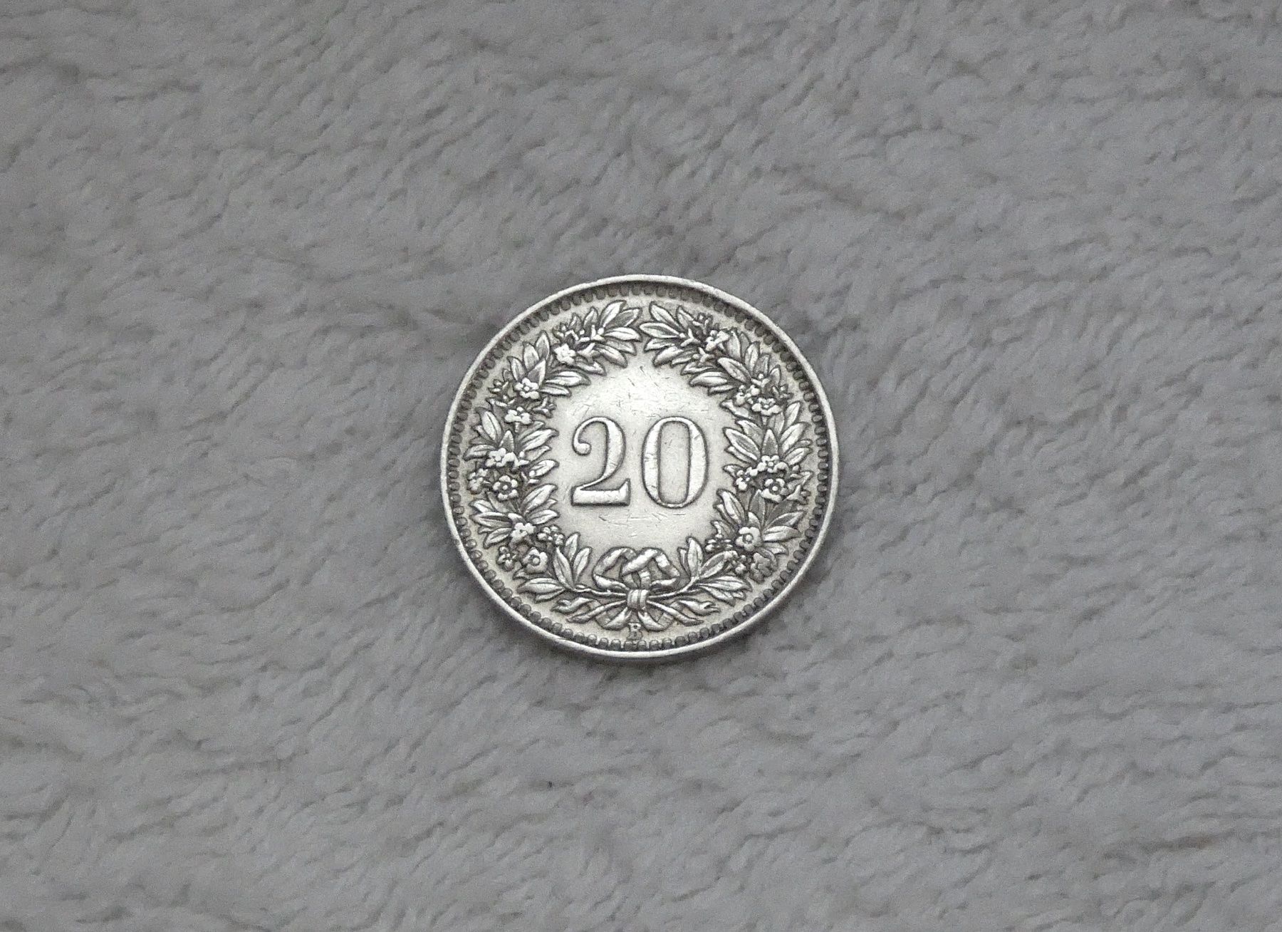 Tutti le monete: 20 centimes/Rappen 1944 – Usato da Nyon venduto da Ilmi09 1