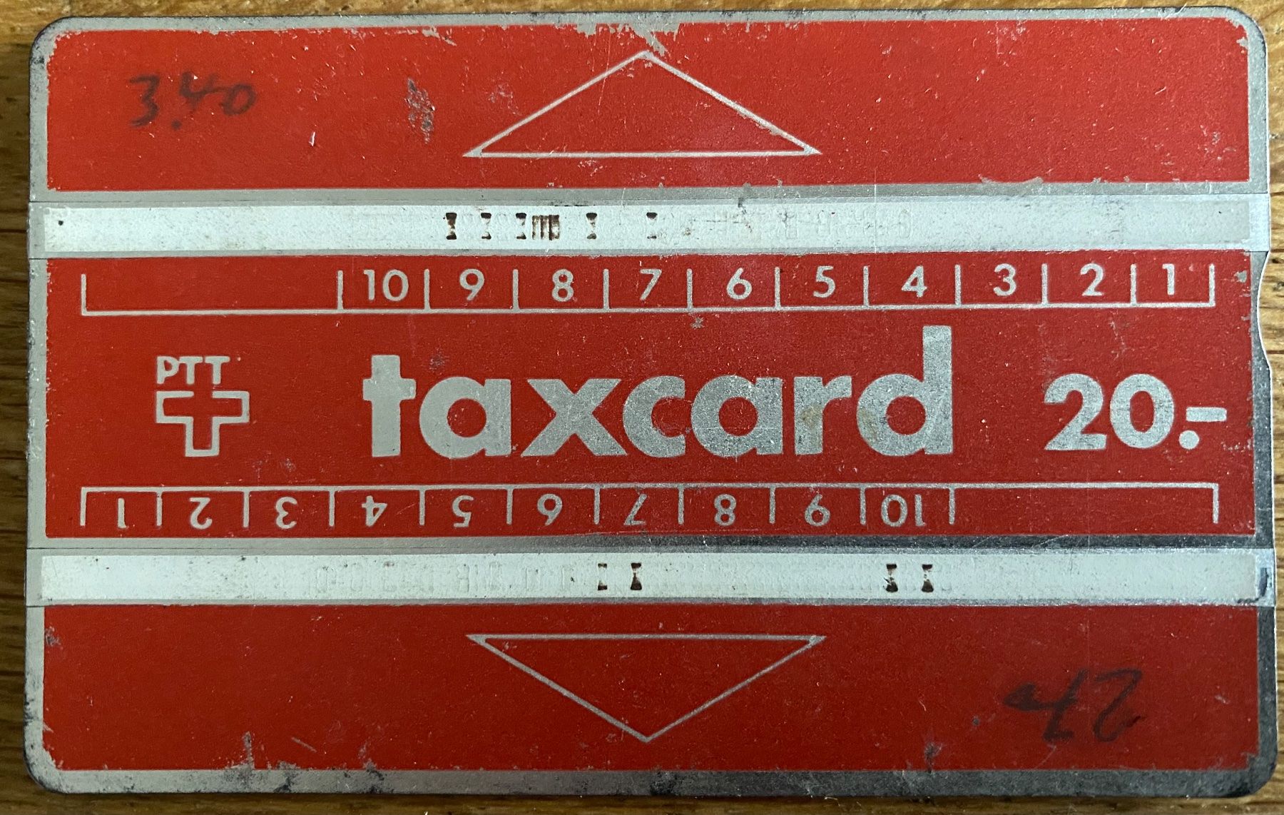 Swisscom Telefon- & Taxkarten: Taxcard PTT 20.- wie abgebildet – Gebraucht aus Gerlikon von jabadabadu