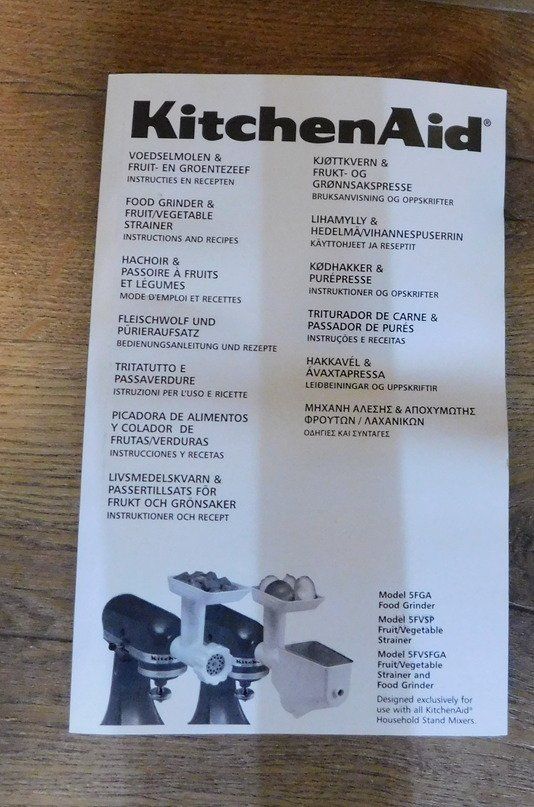 Kitchenaid Elettrodomestici da cucina: Kitchen Aid, Fleischwolf/Pürieraufsatz und Spiralschneider – Usato da Villnachern venduto da Niggo0 5