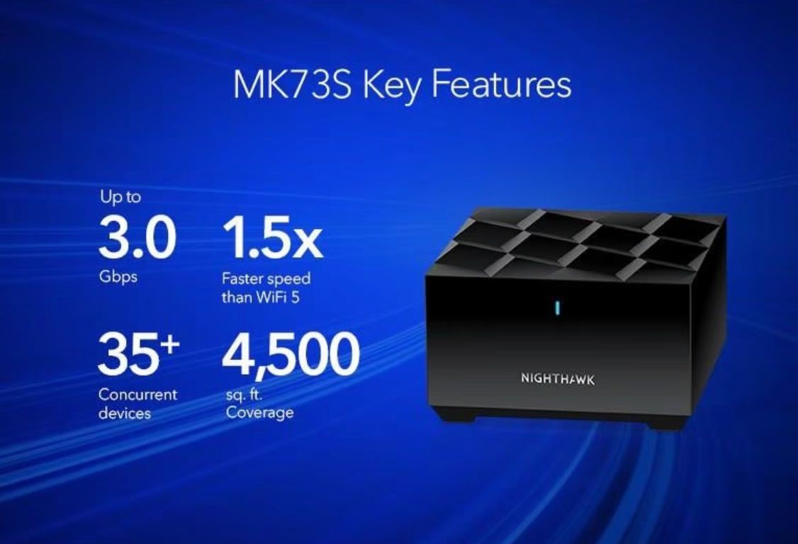 Netgear Modems & Router: Netgear Mesh-System MK73S Nighthawk 1 Router & 3 Satelliten – Gebraucht aus Horriwil von  1