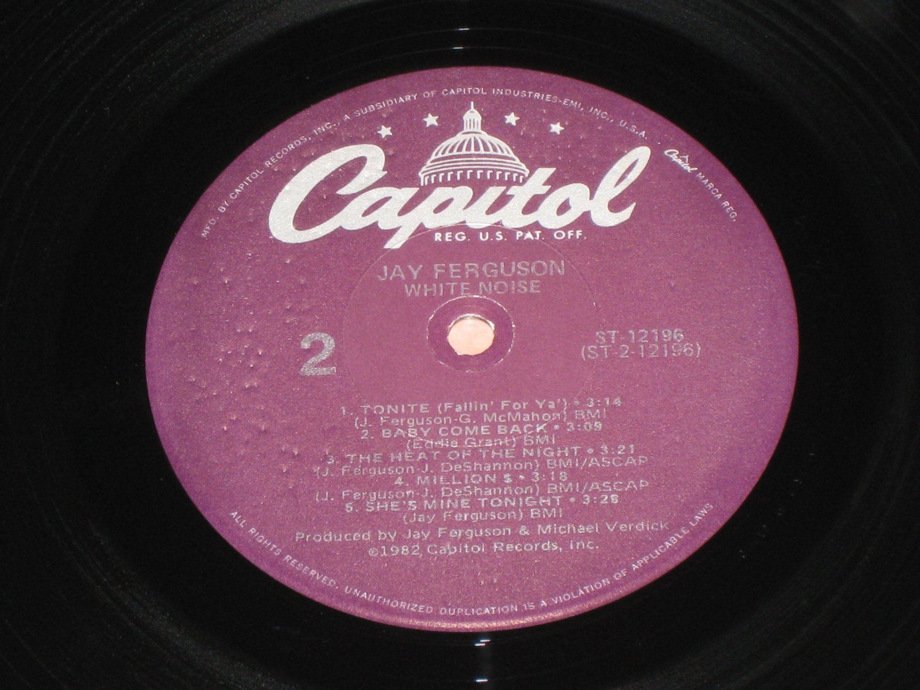 Dischi in vinile: LP - JAY FERGUSON - WHITE NOISE – Usato da Steckborn venduto da Quo7 2