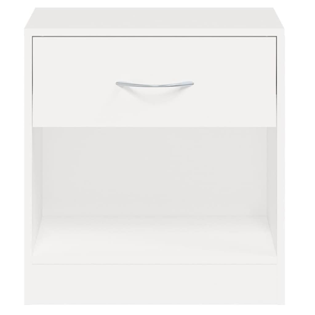 Tables de nuit: vidaXL Nachttisch 2 Stk. mit Schublade Weiß – Neuf avec emballage d'origine à Baar par vidaxl 7