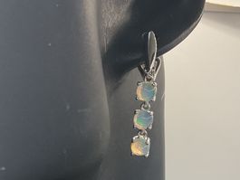 Ohrhänger Sterlingsilber mit äthiopischen Opalen