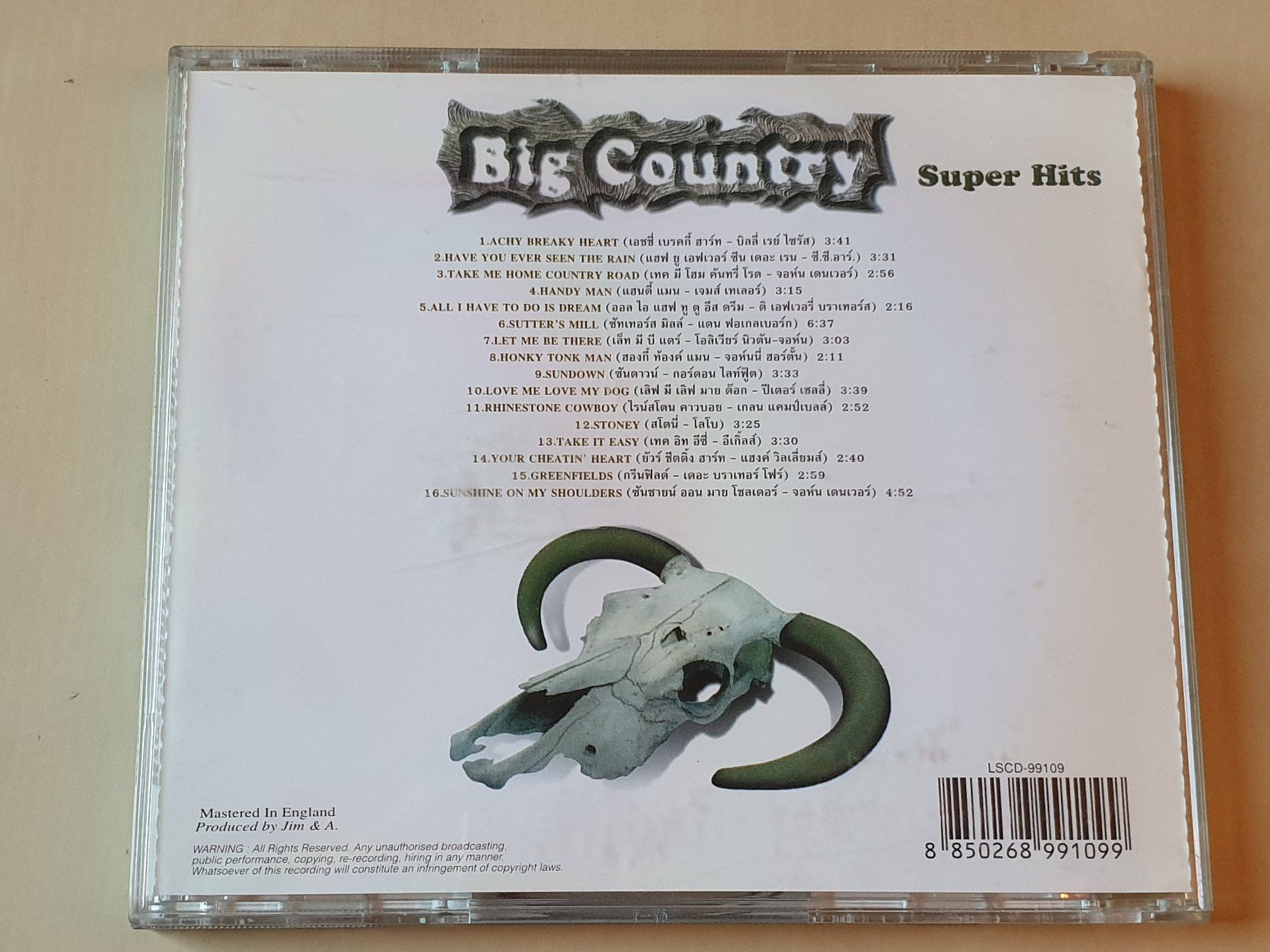 CD: Big Country Super Hits – Usato da Stansstad venduto da collectorsshop 1
