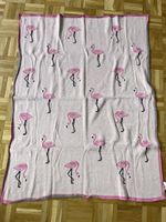 Babydecke 80x100cm mit Flamingos