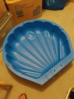 Blauer Sandmuschel Sandkasten - für Balkon oder Garten