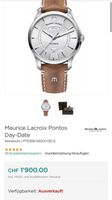 MAURICE LACROIX PONTOS DAY-DATE  AUTOMATIC LEDERARMBAND  WAS