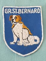 Vintage Badge Wappen GR. ST. BERNHARD ST. GALLER STICKEREI