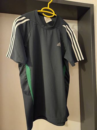 Neuw. Adidas Climalite T'Shirt dunkelgrau Gr. S