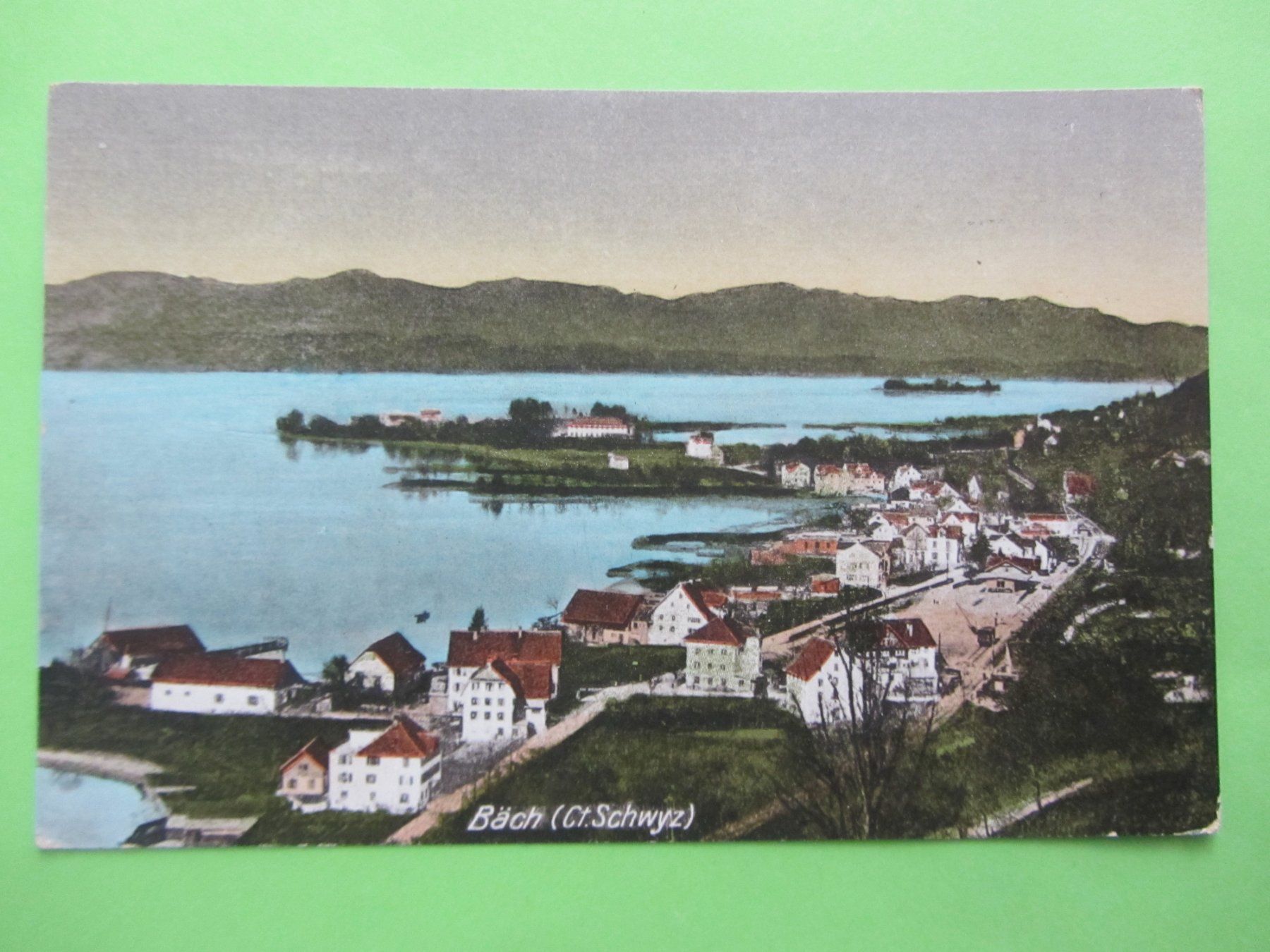 Cartoline postali: Ansichtskarte Bäch, Kt, Schwyz um 1900 – Usato da Malters venduto da Hausi88