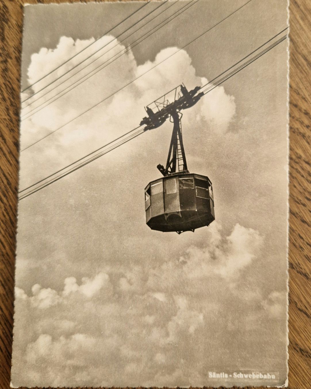 Cartoline postali: Schwebebahn Säntis, Stempel Berghotel 1953 – Usato da Ebikon venduto da Donar50