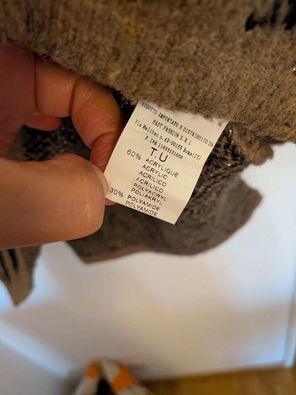 Maglioni & Felpe: Gemusterter Strickpullover mit Glitter, one size – Usato da Basel venduto da JJ.Elena 4