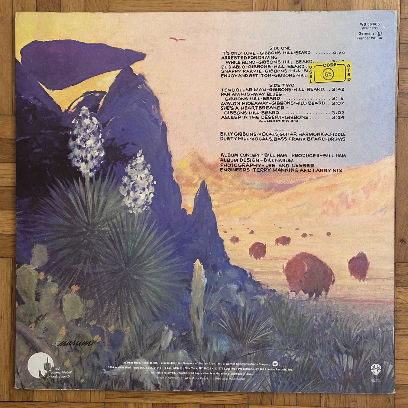Dischi in vinile: LP - ZZ Top - Tejas – Usato da Breganzona venduto da Onairda75 1