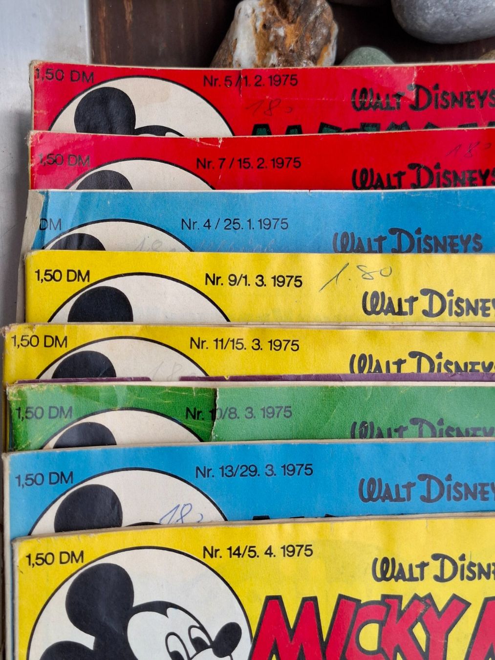 Fumetti: 8 Stück Micky Maus Heft, von 1975 – Difettoso da schwarzenburg venduto da mm07 1