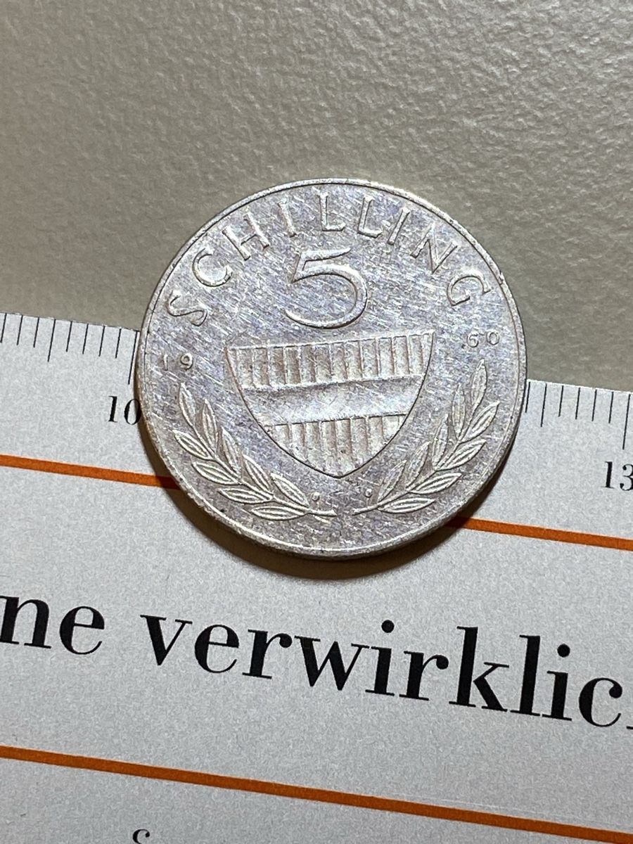 Alle Münzen: Autriche - 5 Shilling - 1960 - AG  – Gebraucht aus Payerne von Mike1682 3
