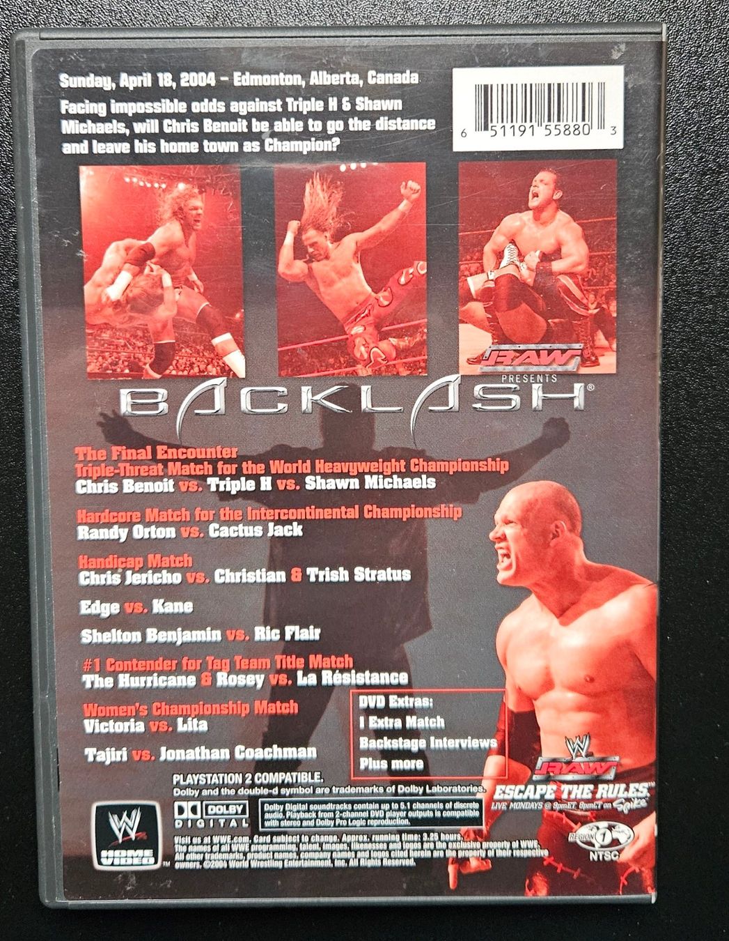 Tutti i DVDs: WWE Backlash 2004 DVD guter Zustand – Usato da Brittnau venduto da leroyjethro 1