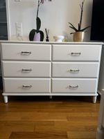 Weisse IKEA TYSSEDAL Kommode mit 6 Schubladen
